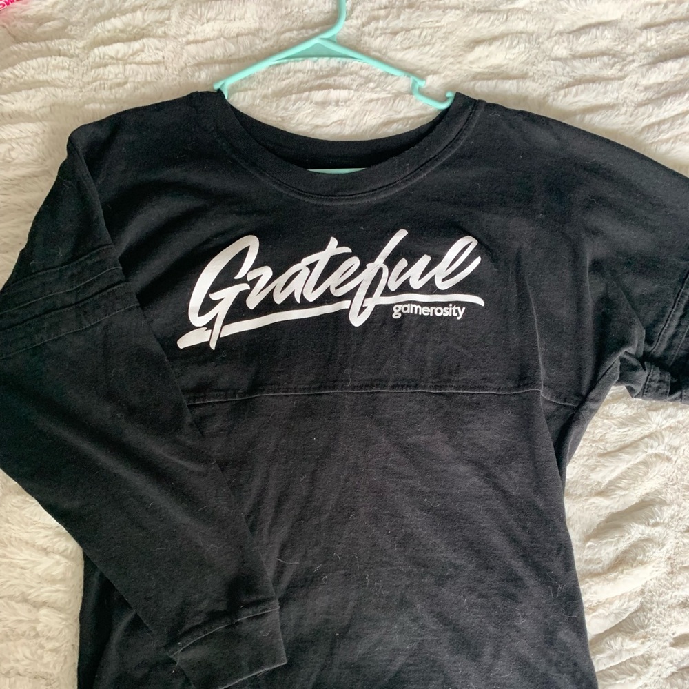 Oversized Long Sleeve Black Shirt